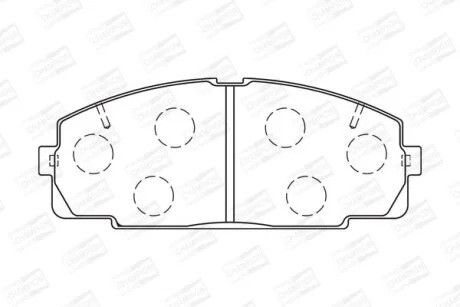 Гальмівні колодки пер. Toyoace (01-21) CHAMPION 572367CH