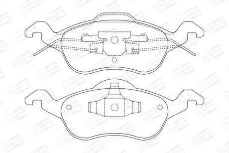 Гальмівні колодки пер. Focus (98-07) CHAMPION 571967CH