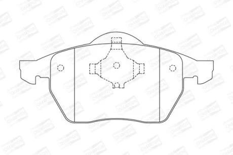 Гальмівні колодки пер. A4/Golf/Passat 94- (ATE) CHAMPION 571921CH