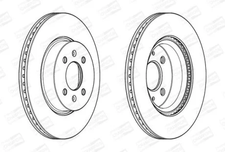 Гальмівний диск пер. Rio/Stonic/Pride/i20 11- компл. 2шт CHAMPION 562944CH
