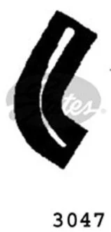 Шланг гумовий системи охолодження Верх (32мм/35мм) VOLVO 340-360 FIAT 128, REGATA, RITMO, UNO, X 1/9 LANCIA DELTA I, PRISMA SAAB 600 ZASTAVA 101 1.0-2.0 03.69-06.06 Gates 3047