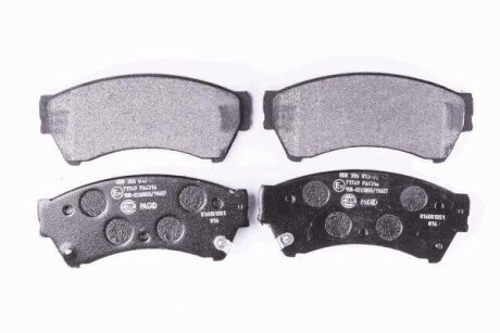 Колодки гальмівні дискові; передня вісь HELLA 8DB355013761