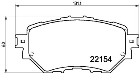 Колодки гальмівні HELLA 8DB355032091