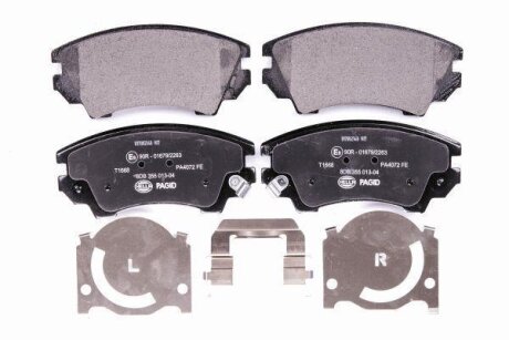Колодки гальмівні дискові; передня вісь HELLA 8DB355013041