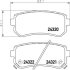 Колодки гальмівні дискові; задня вісь HELLA 8DB355006961 (фото 2)