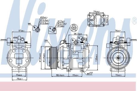 Компрессор кондиціонера First Fit NISSENS 89256