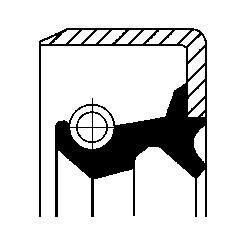 Сальник маточини колеса (145x180x15) LAMBORGHINI SAME CORTECO 12011574B