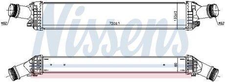 AUDI Інтеркулер A6 C7 3.0 11-, A7 3.0 12 NISSENS 96111