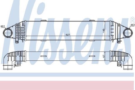 DB Інтеркулер W204 C180/350CDI 07- NISSENS 96597