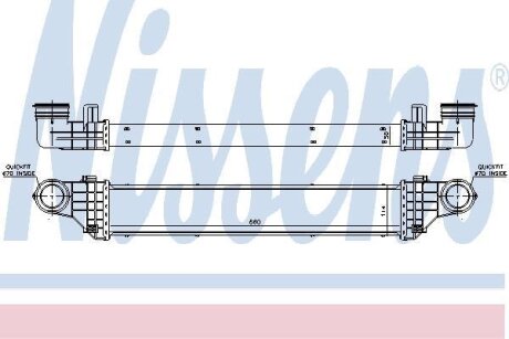 DB Інтеркулер W211 200/220CDI 02- NISSENS 96786