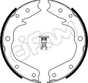 ACURA Комплект барабанних колодок MDX (YD1) 3.5 Повний 01-05, HONDA ODYSSEY (RL1, RA6, RA_) 2.4 (RB3) 08-13 CIFAM 153-315