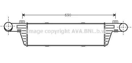 Інтеркулер MB E-Class W210 (98-) AVA AVA COOLING MSA4224