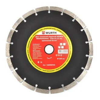 Диск відрізний алмазний PROFESSIONAL, D230x22,23 mm {арт. } WURTH 1668800230