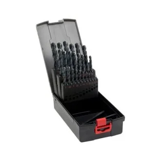 Набір свердел спіральних по металу, HSS, DIN 338, (D1-13) крок 0,5, 25 шт., ZEBRA {арт. } WURTH 0624000004
