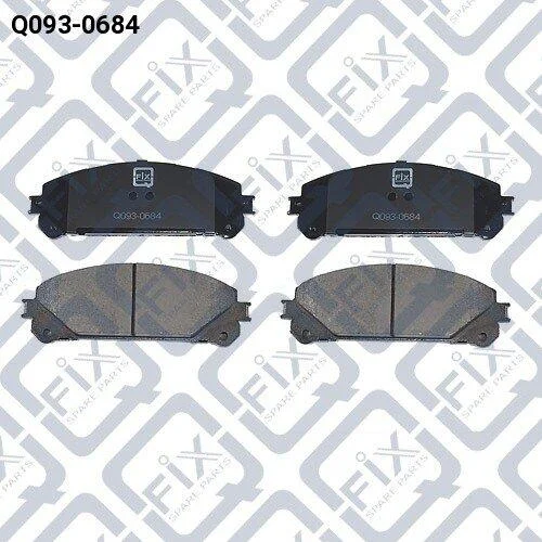 Колодки гальмівні передні Toyota Lexus RX 270/350/450 09–/Highlander GSU45/GVU48/MHU48 4WD 2007–2013 Q-fix Q0930684 (фото 1)