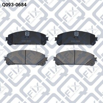 Колодки гальмівні передні Toyota Lexus RX 270/350/450 09–/Highlander GSU45/GVU48/MHU48 4WD 2007–2013 Q-fix Q0930684