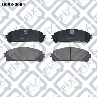 Колодки гальмівні передні Toyota Lexus RX 270/350/450 09–/Highlander GSU45/GVU48/MHU48 4WD 2007–2013 Q-fix Q0930684