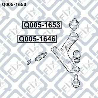 Сайлентблок заднього переднього важеля Q-fix Q0051653