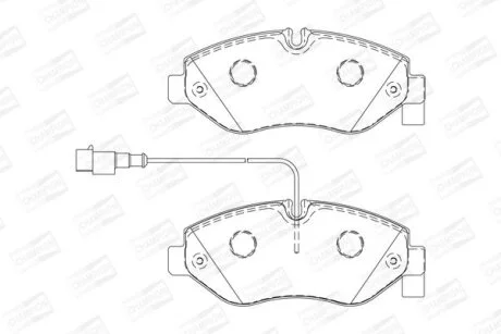 RENAULT к-т гальмівних колодок Maxity, NISSAN NT400 CHAMPION 573743CH