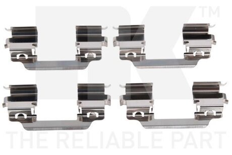 Комплект приладдя, накладка дискового гальма NK 7933649