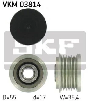 DB шків генератора C220 T CDI 97-01 SKF VKM 03814