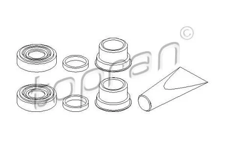 Ремкомплект гальмівного супорта TOPRAN / HANS PRIES 202451