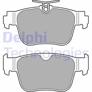 Комплект гальмівних колодок задн, AUDI A3, A3 ALLSTREET CUPRA FORMENTOR, LEON, LEON SPORTSTOURER, TERRAMAR FORD TOURNEO CONNECT V761 NADWOZIE WIELKO 1.0-2.5 07.19- Delphi LP3669