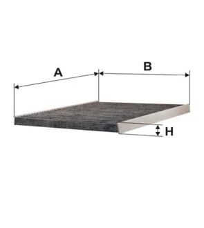 Фільтр салону із елементами активованого вугілля ALFA ROMEO 166 LANCIA KAPPA MASERATI 3200 GT, 4200 GT /, 4200 GT SPYDER, GRANSPORT 2.0-4.2 08.94- WIX FILTERS WP6969