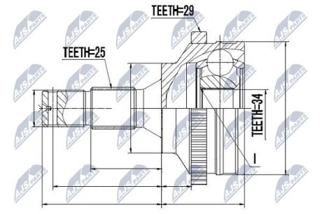 Шрус зовнішній NTY NPZCT010