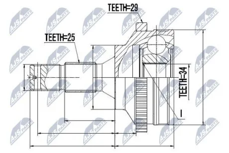 Шрус зовнішній NTY NPZCT010