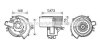 AVA OPEL Вентилятор салону ASTRA G 1.4, 1.7 00-, ZAFIRA A 1.6-2.0 00- AVA COOLING OL8636 (фото 1)