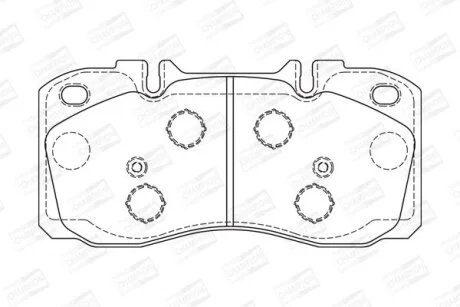 IVECO Гальмівні колодки передн. DAILY IV 60C14, 60C14 /P 09-11 CHAMPION 573741CH