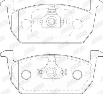 SKODA колодки гальмівні передні (без датчик.) KAMIQ, OCTAVIA III 19-, AUDI A1 Sportback 18- Jurid 573833J