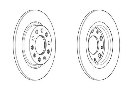 ALFA ROMEO Диск гальмівний задній GIULIETTA (940_) 1.4 TB (940FXF1A) 10-16 Jurid 563106JC
