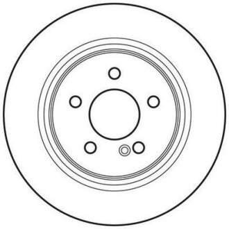 DB диск гальмівний задн.W204 Jurid 562620JC