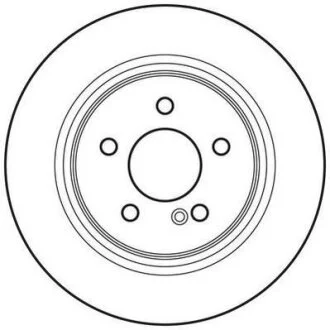 DB диск гальмівний задн.W204 Jurid 562620JC