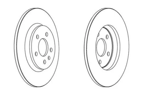 VW диск гальм. зад. Audi A4, Q5 07- Jurid 562505JC