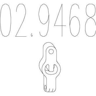 Гумовий елемент кріплення вихлопної системи MTS 02.9468