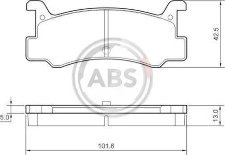 Комплект гальмівних колодок A.B.S. 36607