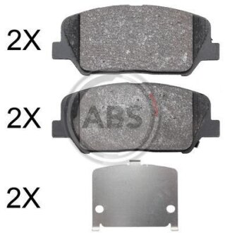 Комплект гальмівних колодок A.B.S. 37948