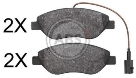 Комплект гальмівних колодок A.B.S. 37818