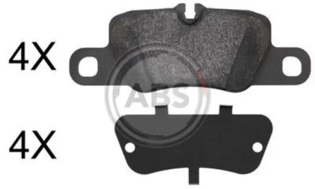 Комплект гальмівних колодок A.B.S. 37820