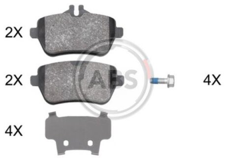 Комплект гальмівних колодок A.B.S. 37946