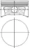 Поршень с кольцами і пальцем (размер отв. 81.1 / +0.50) FORD MONDEO II 1.8 96-, ORION III 1.8 92- NURAL 87-786507-00 (фото 1)
