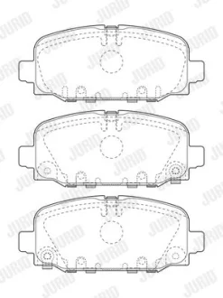 JEEP Тормозные колодки задн. COMPASS Jurid 573824J