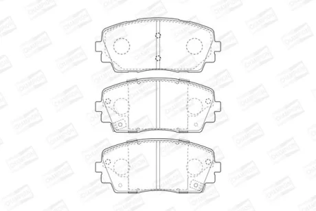 KIA гальмівні колодки передн.Picanto 11- CHAMPION 573420CH
