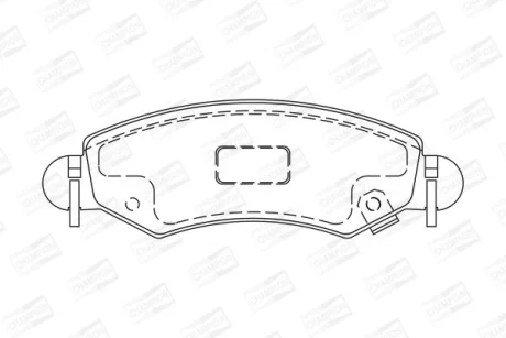 SUZUKI Гальмівні колодки пер. Ignis 03-, Wagon R+ 00-, OPEL Agila 00- CHAMPION 573378CH