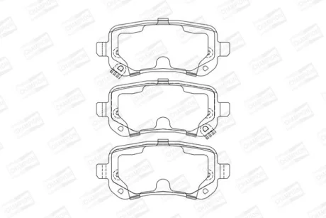 CHRYSLER гальмівні колодки задн.Grand Voyager 07- CHAMPION 573299CH