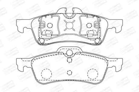 Колодки гальмівні задн. MINI CHAMPION 573056CH