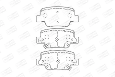 TOYOTA гальмівні колодки задн. VERSO 09- CHAMPION 572623CH